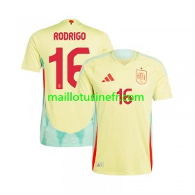 Maillot de Foot Espagne RODRIGO 16 Extérieur UEFA EURO 2024